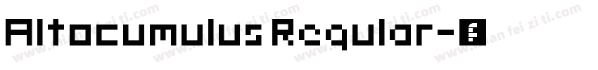 Altocumulus Regular字体转换